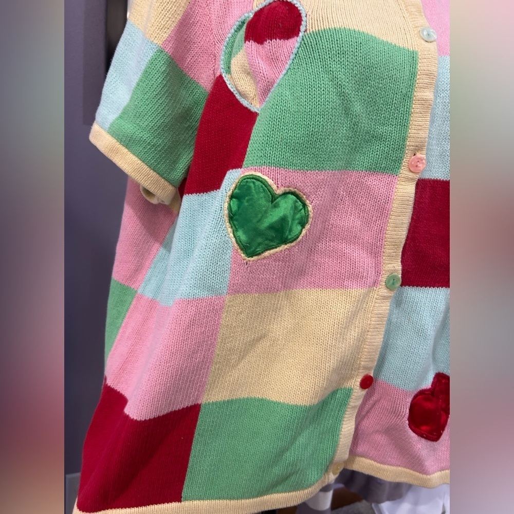 Vintage Breckenridge Patch Heart Cardigan - Picture 4 of 7